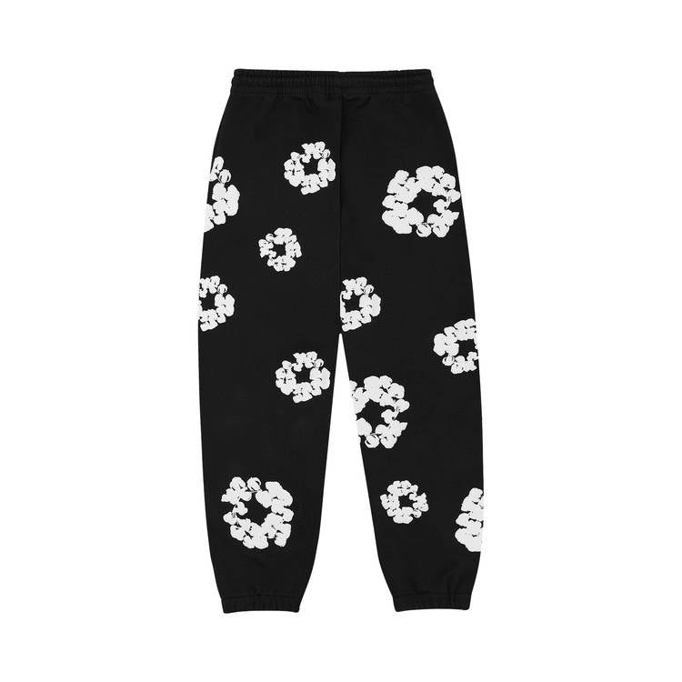 Denim Tears The Cotton Wreath Sweatpants 'Black'