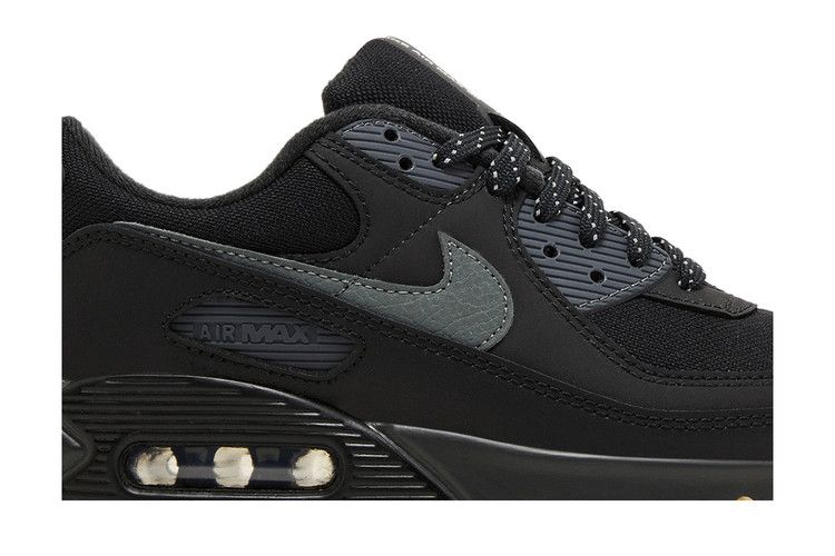 Nike Air Max 90 Black Smoke Grey Gum Reflective