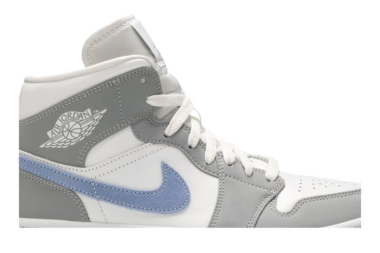 Jordan 1 Mid Wolf Grey Aluminum (Women's)