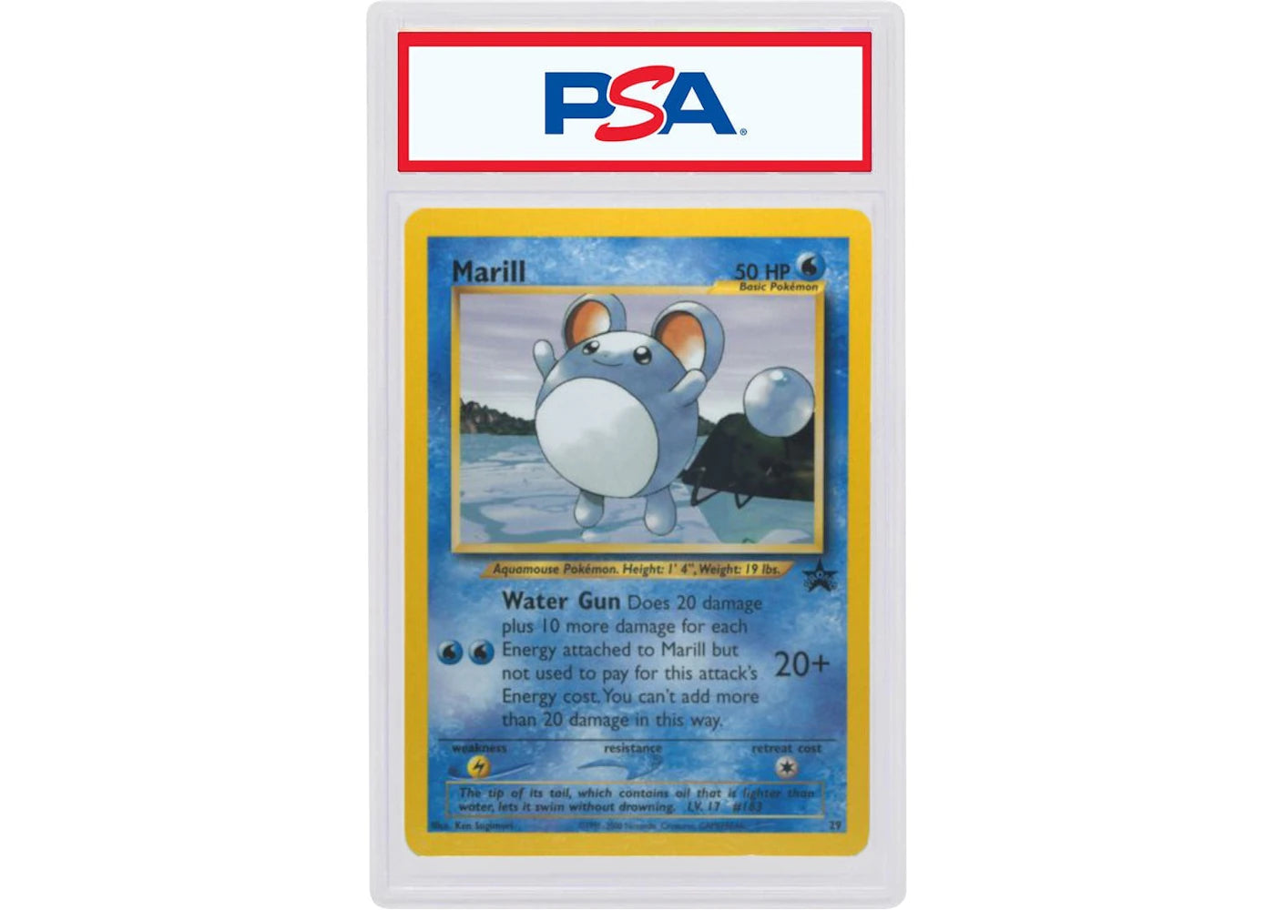 2000 Pokemon Promo Black Star 29 Marill Pokemon League (PSA or BGS Graded)
