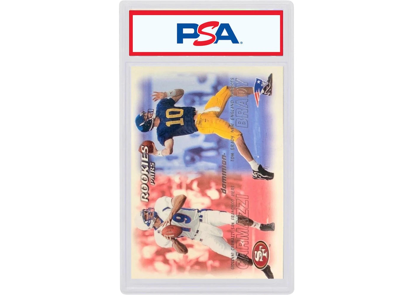 2000 Skybox Dominion 234 Tom Brady/Giovanni Carmazzi (PSA or BGS Graded)