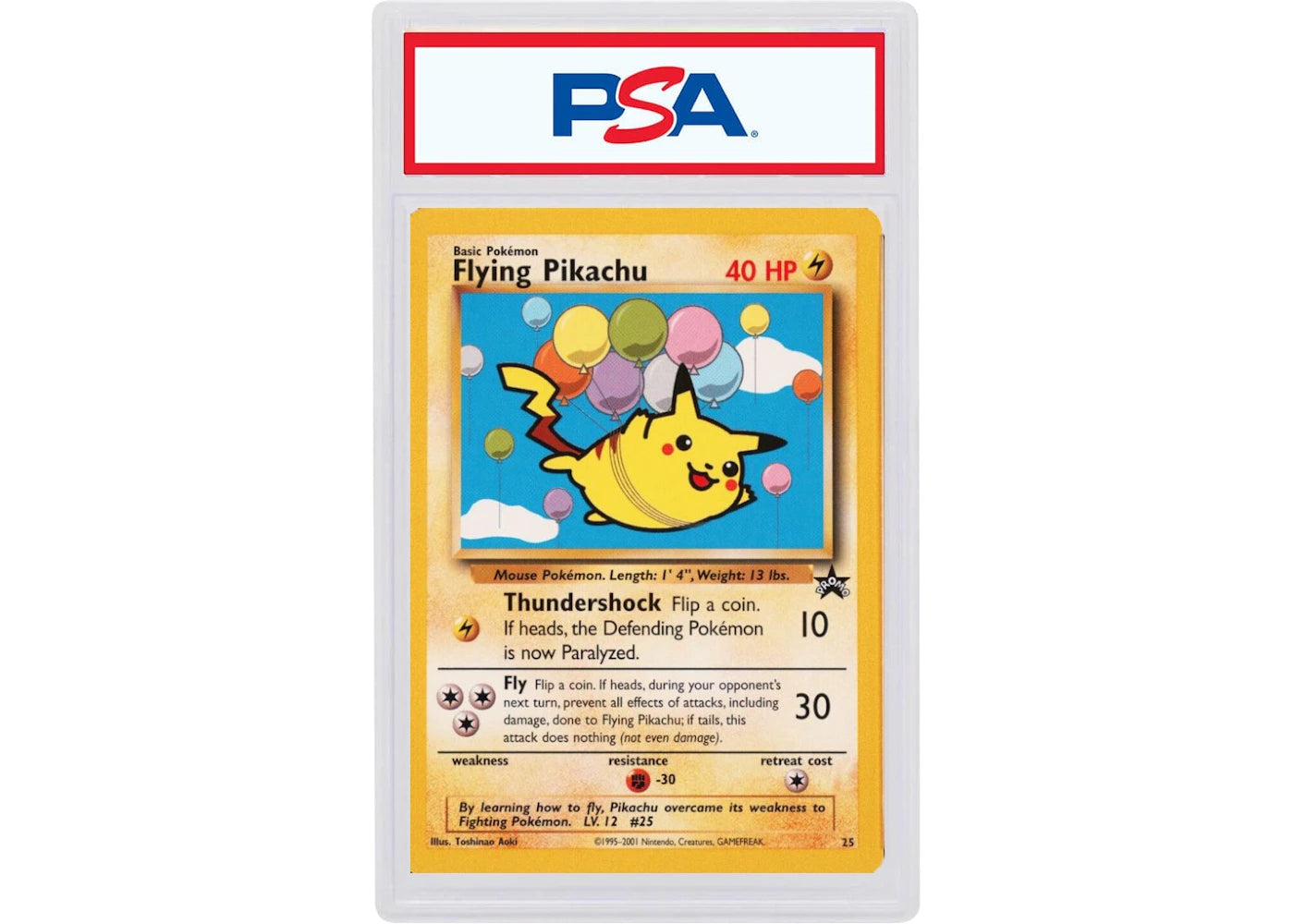 2001 Pokemon Promo Black Star 25 Flying Pikachu Pokemon League (PSA or BGS Graded)