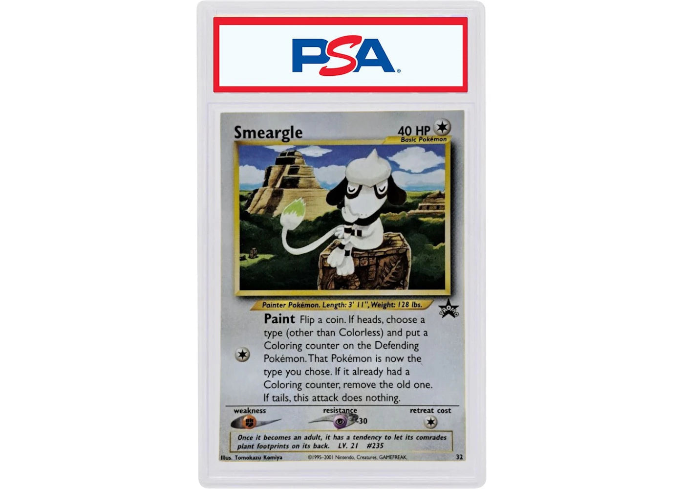2001 Pokemon Promo Black Star 32 Smeargle Pokemon League (PSA or BGS Graded)
