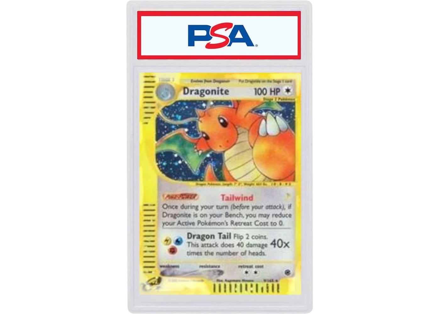 2002 Pokemon Expedition 9 Dragonite-Holo (PSA or BGS Graded)