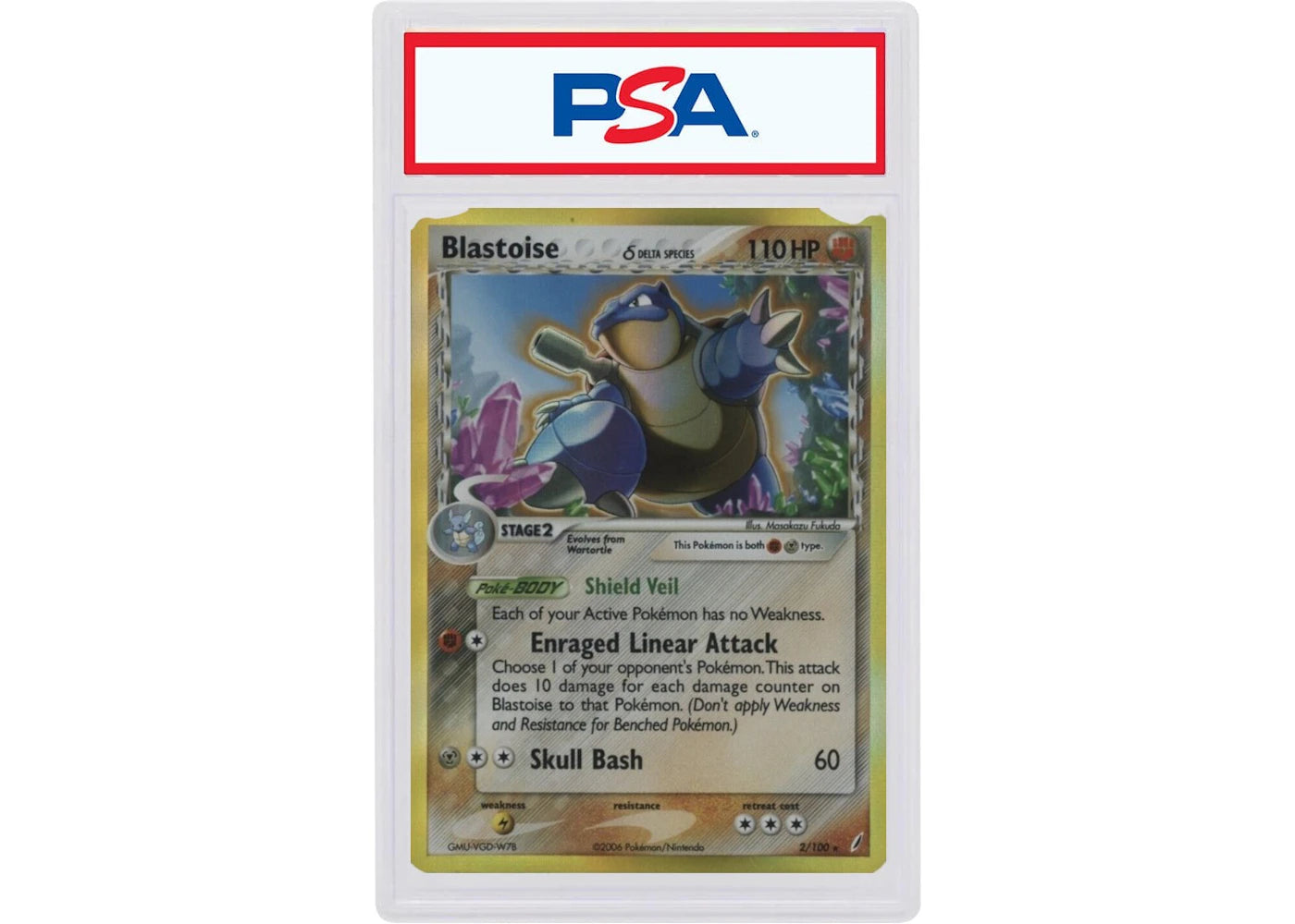2006 Pokemon ex Crystal Guardians 2 Blastoise-Holo (PSA or BGS Graded)
