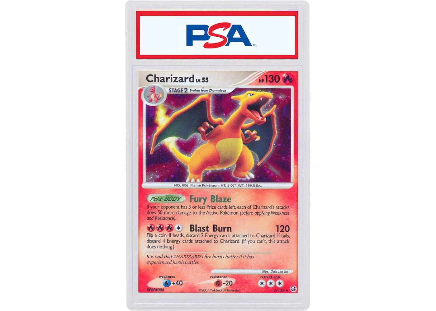 2007 Pokemon Diamond & Pearl Secret Wonders 3 Charizard-Holo (PSA or BGS Graded)