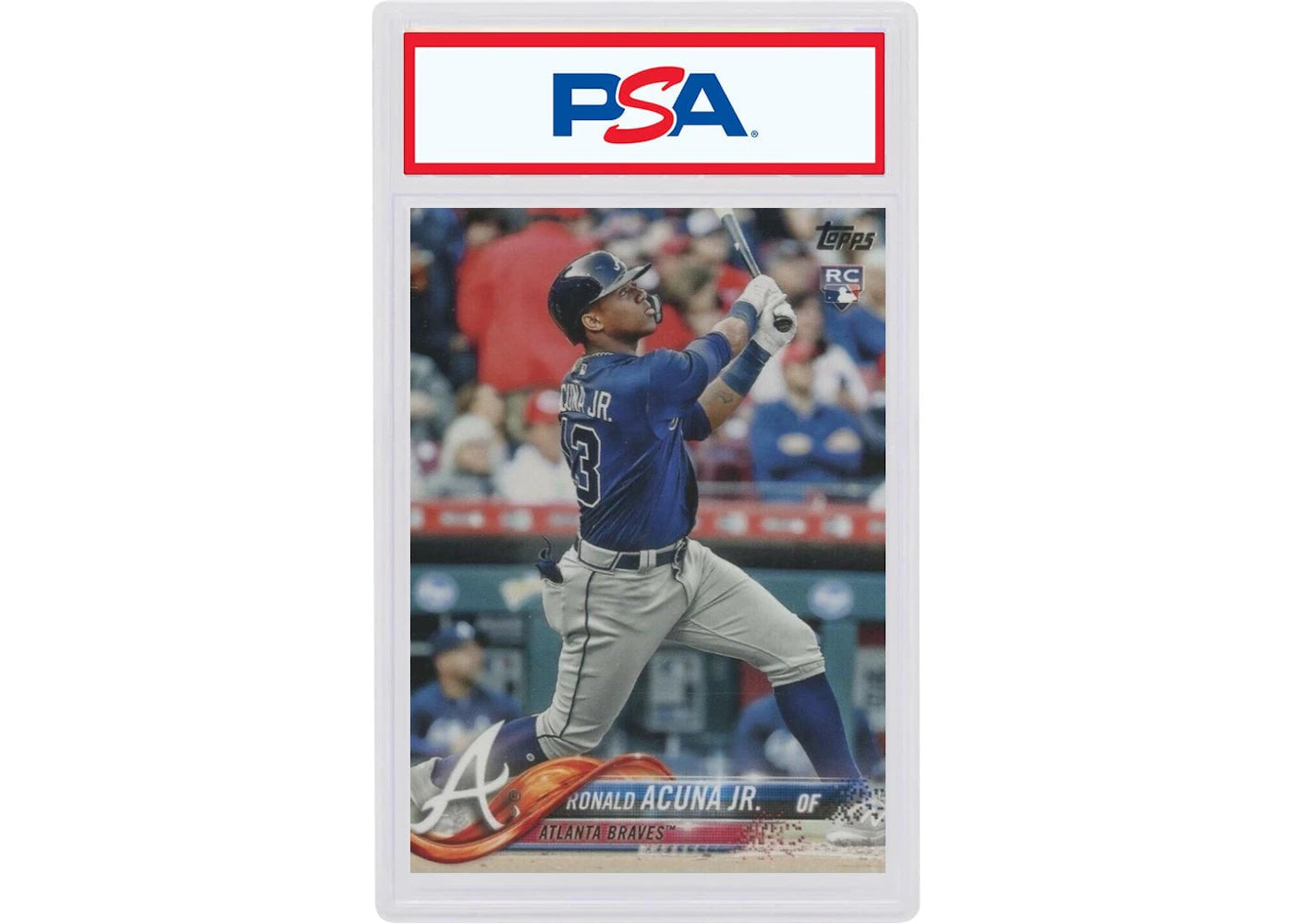 2018 Topps Complete Set 698 Ronald Acuna Jr. Bat Pointing Up (PSA or BGS Graded)