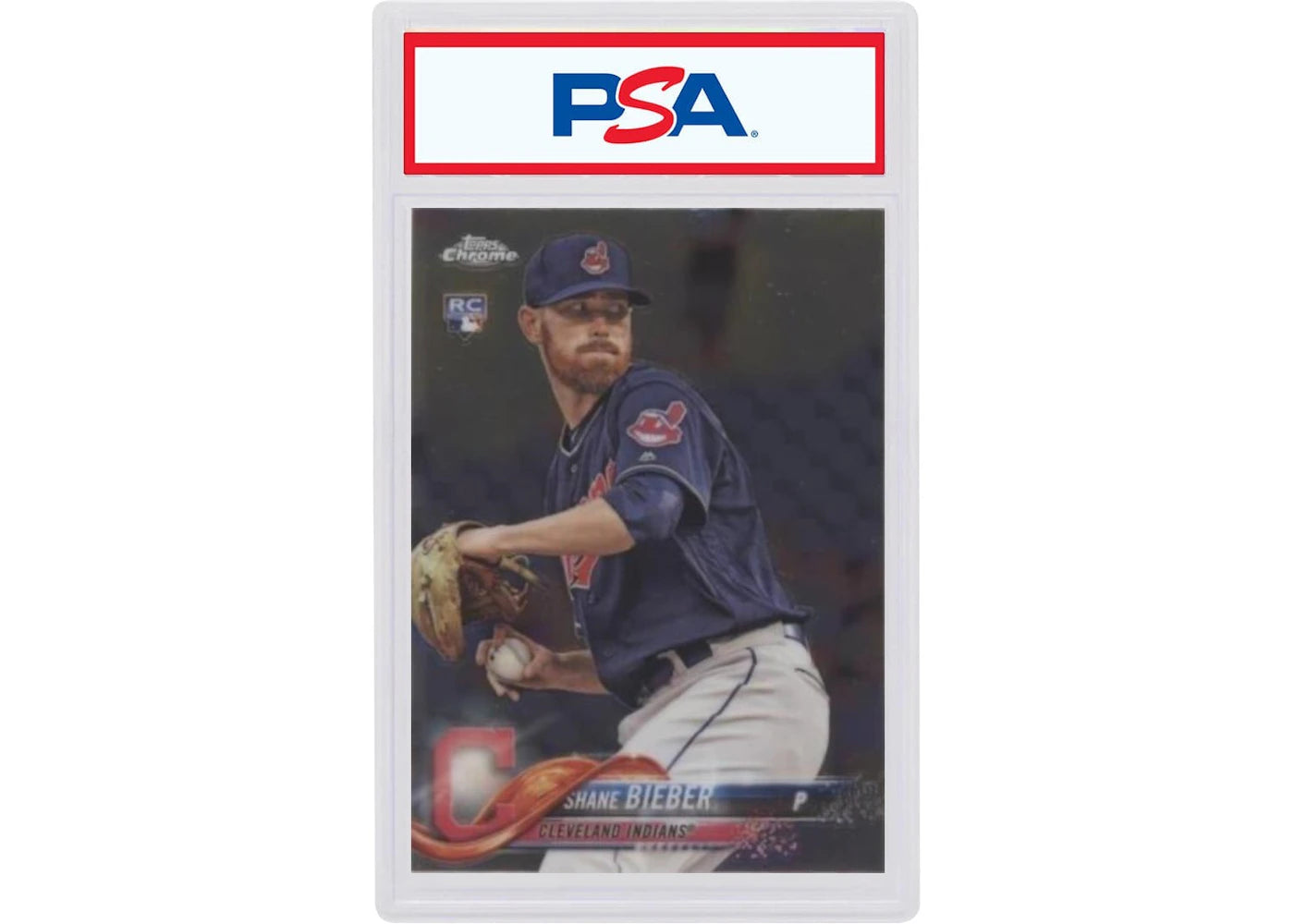 2018 Topps Update US198 Shane Bieber Ball At Waist (PSA or BGS Graded)
