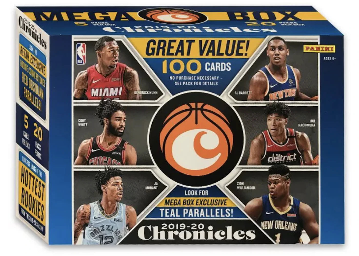 2019-20 Panini Chronicles Basketball 100 ct. Mega Box