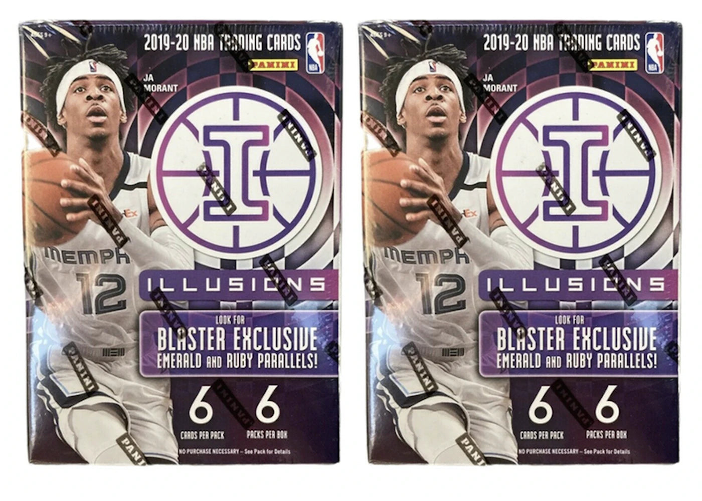 2019-20 Panini Illusions Basketball Blaster Box 2x Lot