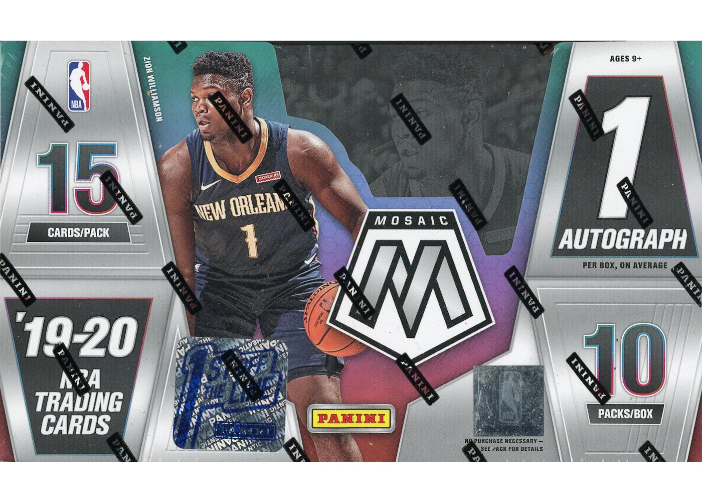 2019-20 Panini Mosaic Basketball 1st Off The Line Box