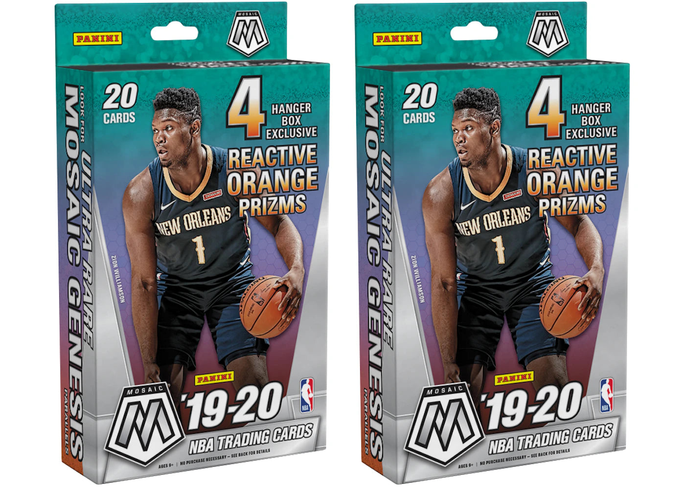 2019-20 Panini Mosaic Basketball Hanger Box 2x Lot