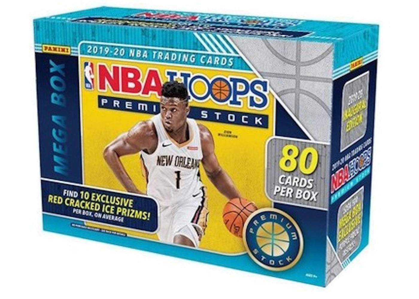 2019-20 Panini NBA Hoops Premium Stock Basketball Mega Box 80 ct.