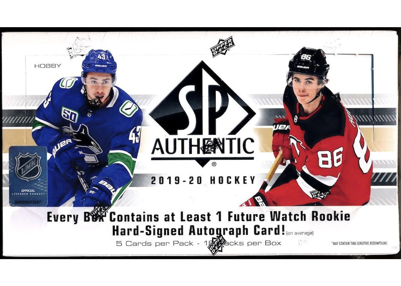 2019-20 Upper Deck SP Authentic Hockey Hobby Box