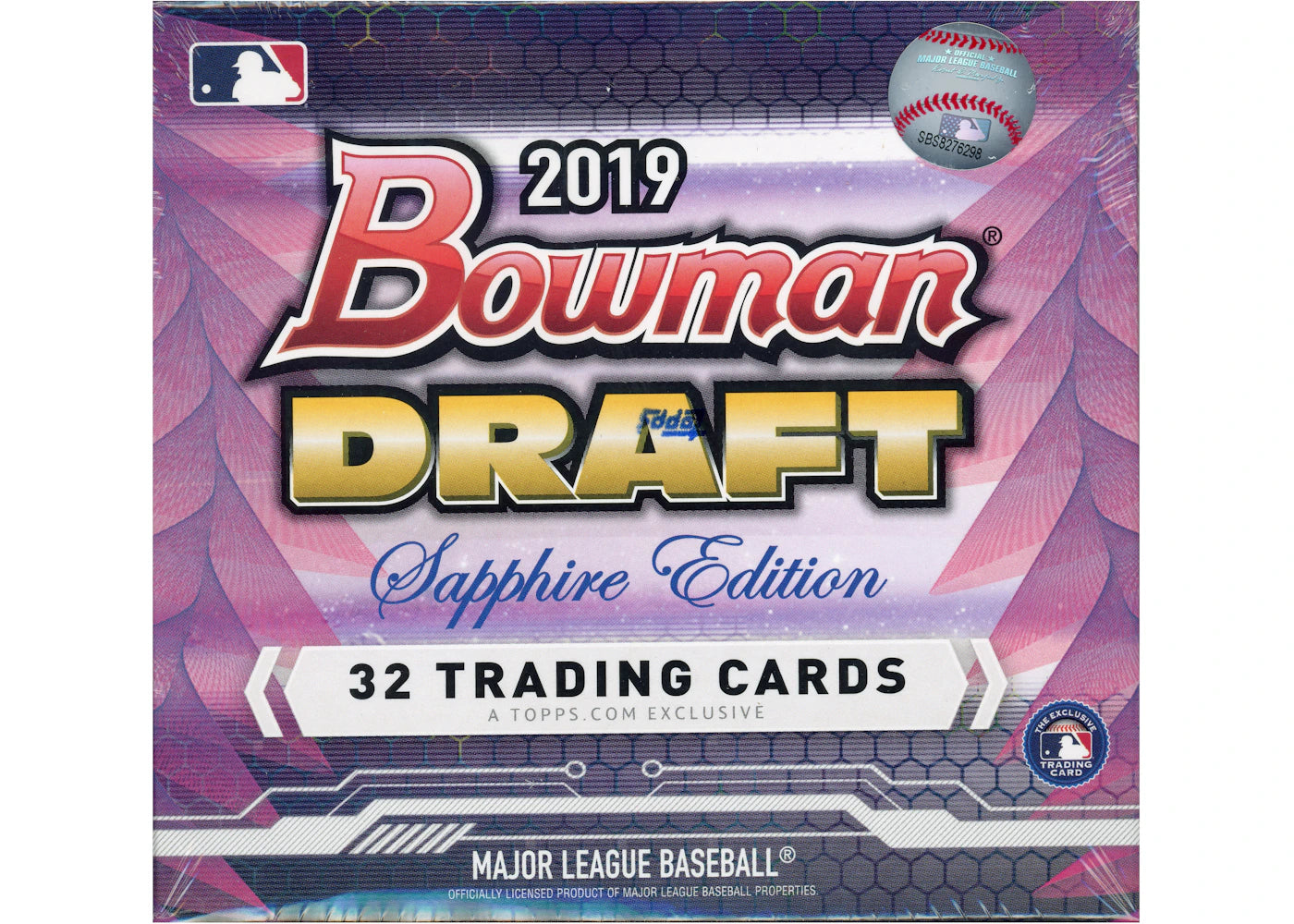 2019 Bowman Draft Baseball Sapphire Edition Box