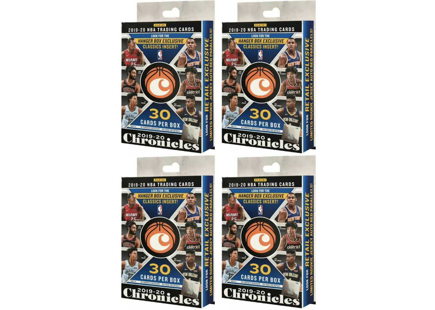 2019 Panini Chronicles Basketball Hanger Box 4x Lot