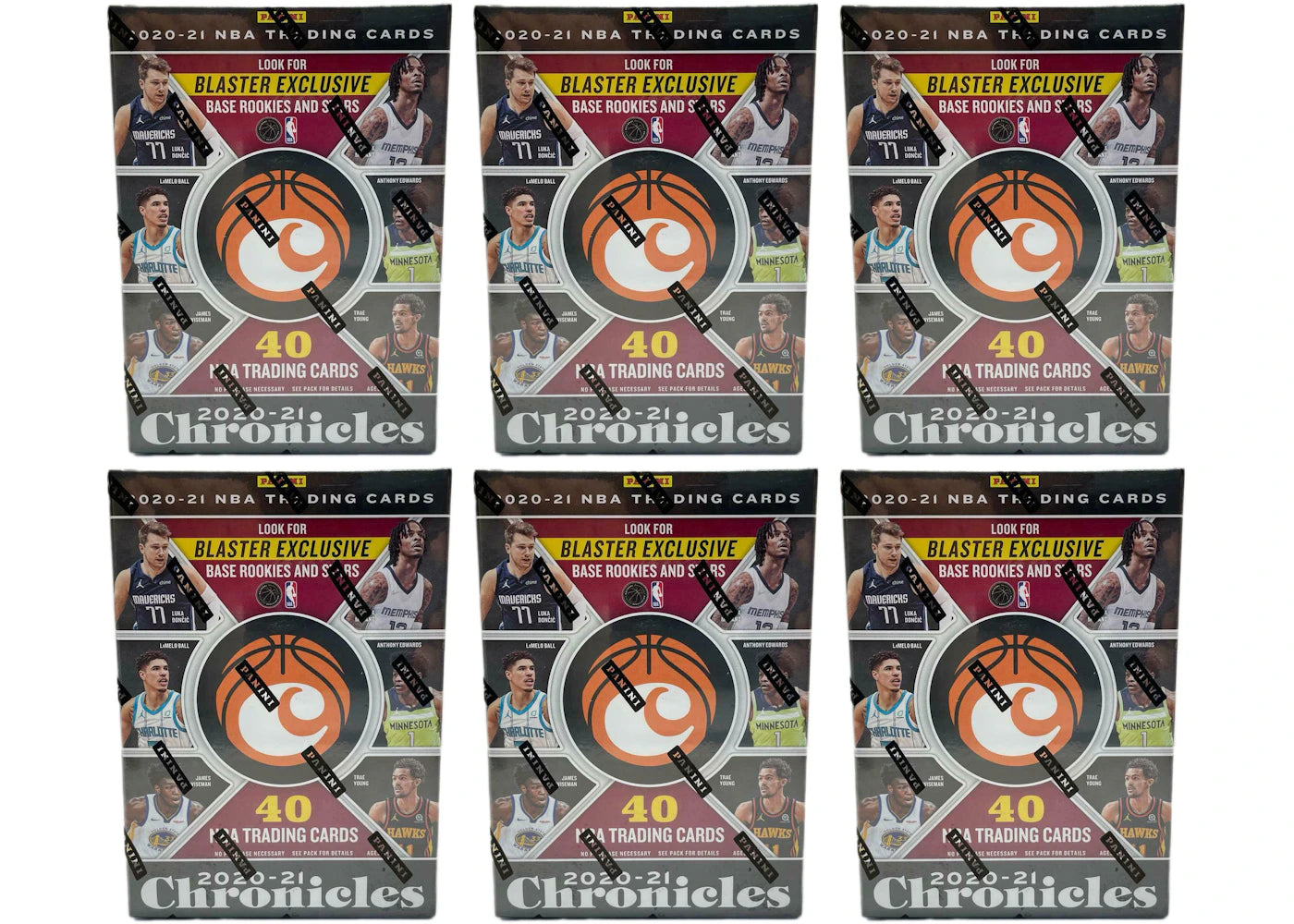 2020-21 Panini Chronicles Basketball Blaster Box 6x Lot