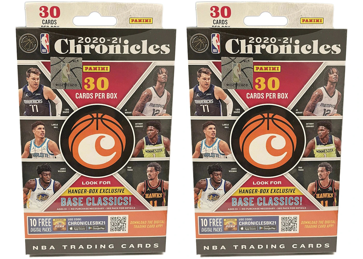 2020-21 Panini Chronicles Basketball Hanger Box 2x Lot