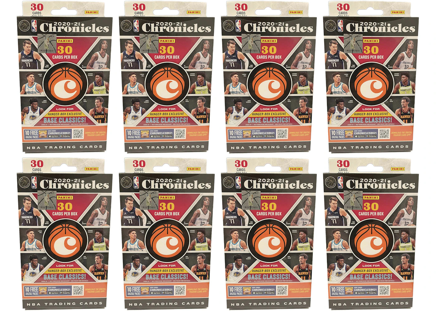 2020-21 Panini Chronicles Basketball Hanger Box 8x Lot