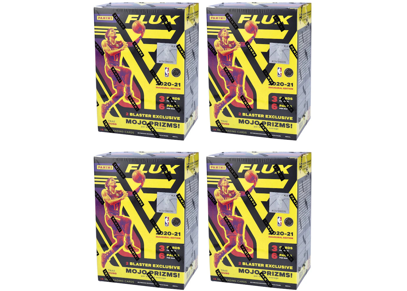 2020-21 Panini Flux Basketball Blaster Box 4x Lot