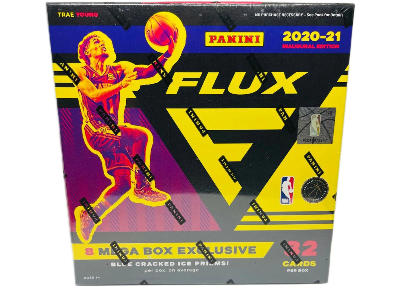 2020-21 Panini Flux Basketball Mega Box (Blue Cracked Ice)