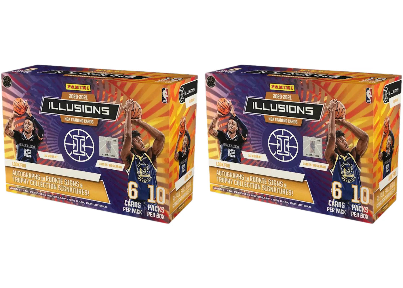 2020-21 Panini Illusions Basketball Mega Box (Target) 2x Lot