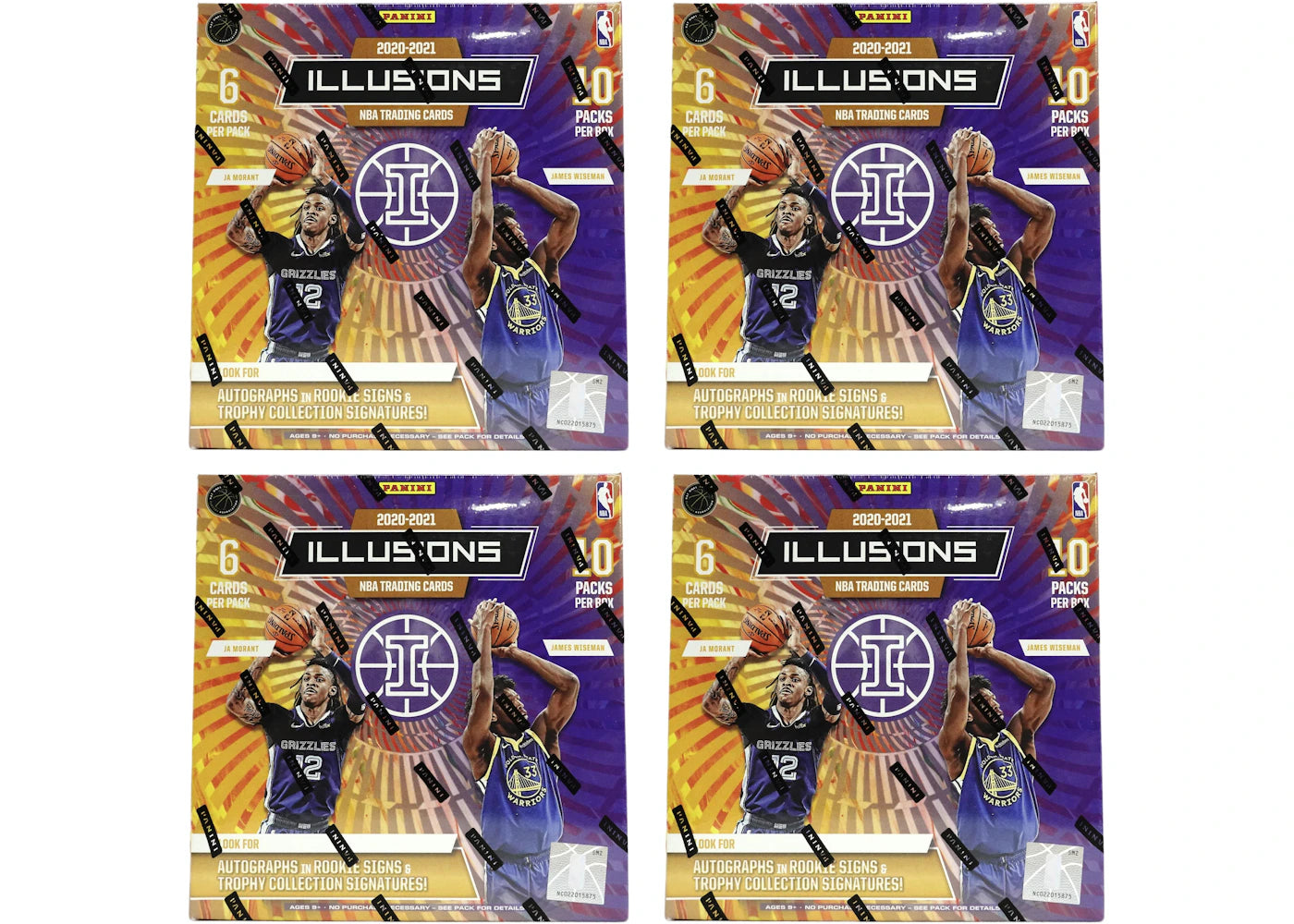 2020-21 Panini Illusions Basketball Mega Box (Walmart) 4x Lot