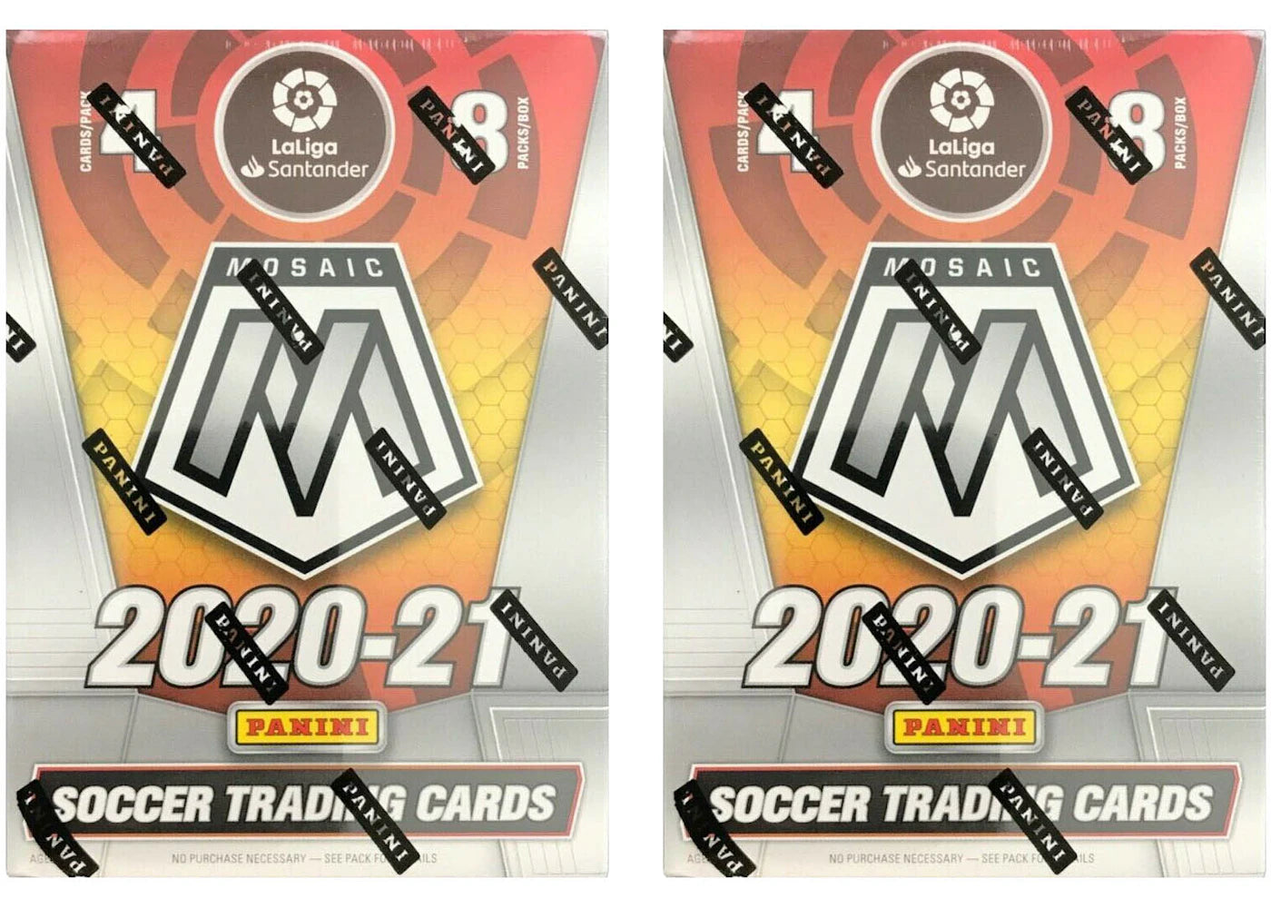 2020-21 Panini Mosaic La Liga Soccer Blaster Box 2x Lot