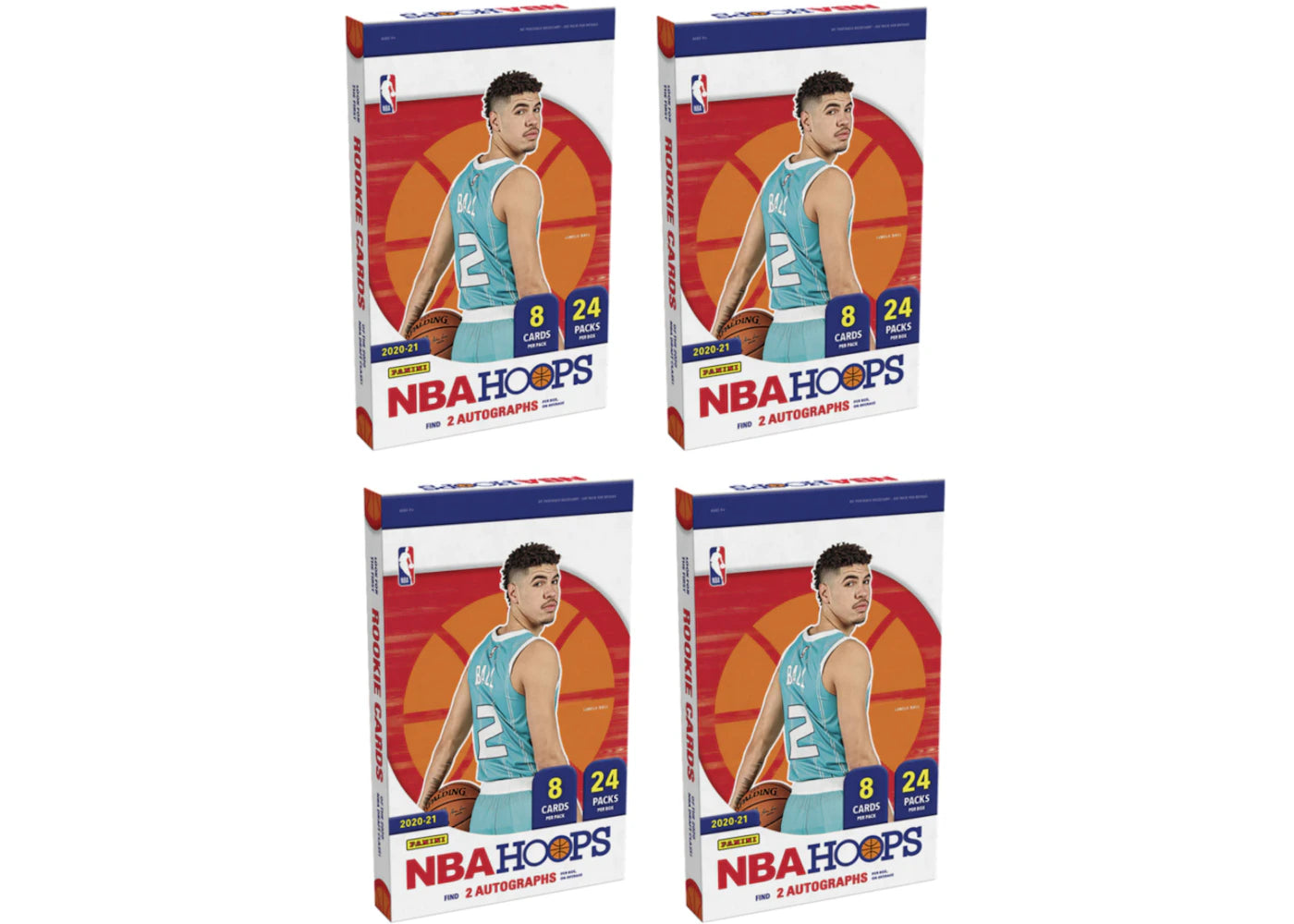 2020-21 Panini NBA Hoops Hobby Box 4x Lot