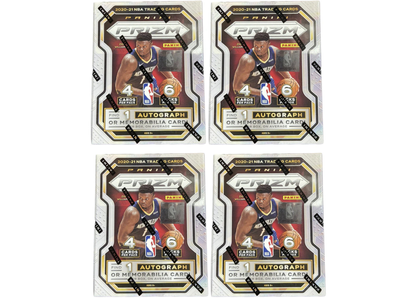 2020-21 Panini Prizm Basketball Blaster Box 4x Lot