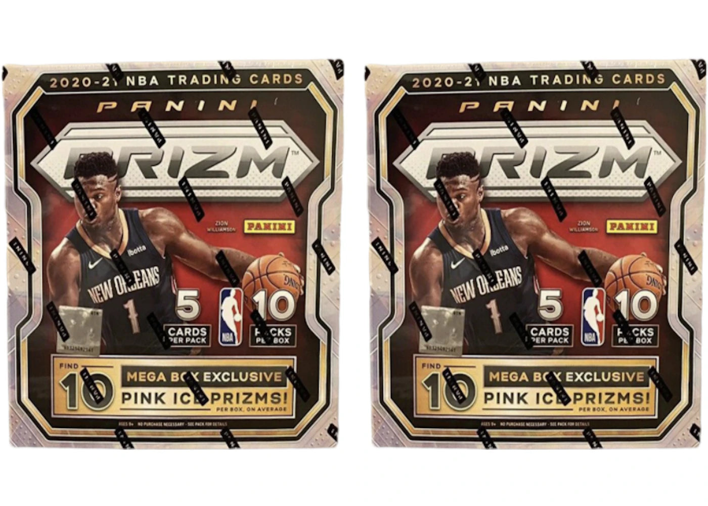 2020-21 Panini Prizm Basketball Mega Box (Pink Ice Prizms) 2x Lot