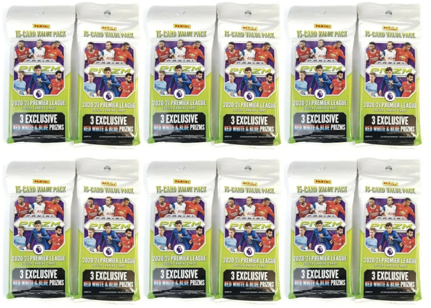 2020-21 Panini Prizm Premier League Soccer Fat Pack 12x lot