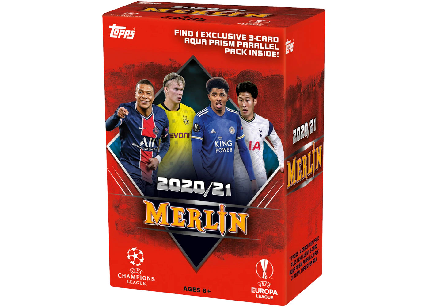 2020-21 Topps Merlin Collection Chrome UEFA Champions League Soccer Blaster Box