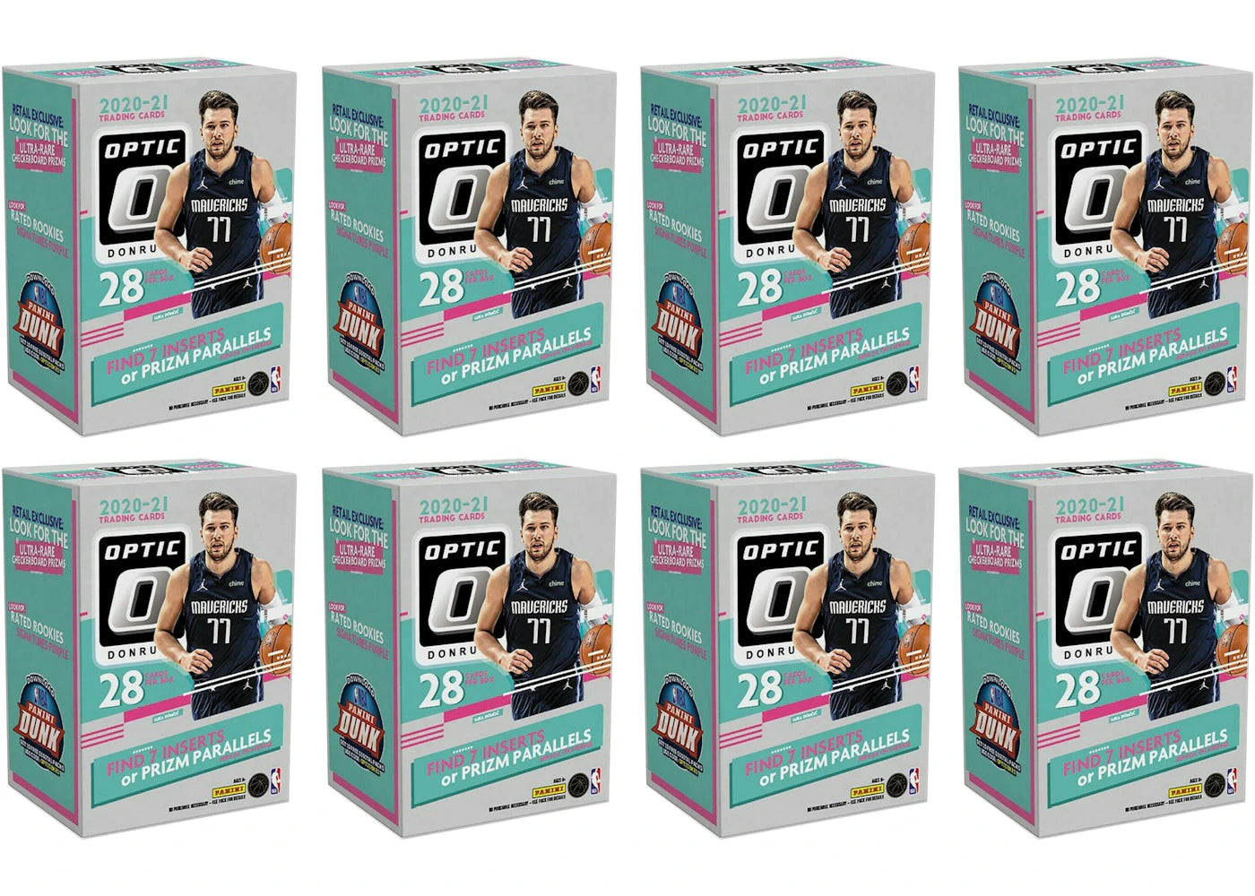 2020-21 Panini Donruss Optic Basketball Blaster Box 8x Lot