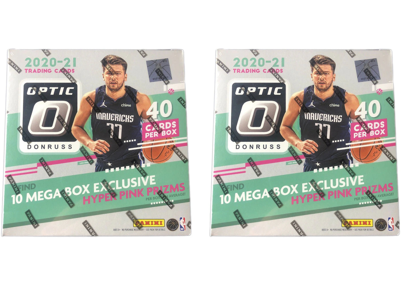 2020-21 Panini Donruss Optic Basketball Mega Box (Hyper Pink Prizms) 2x Lot