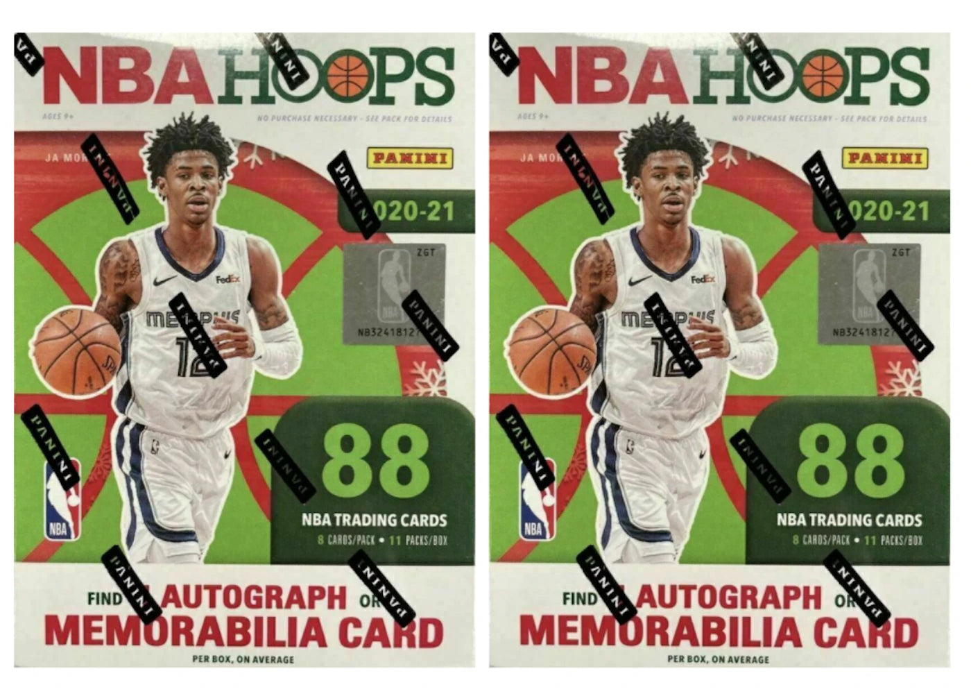 2020-21 Panini Hoops Basketball Winter Blaster Box 2x Lot