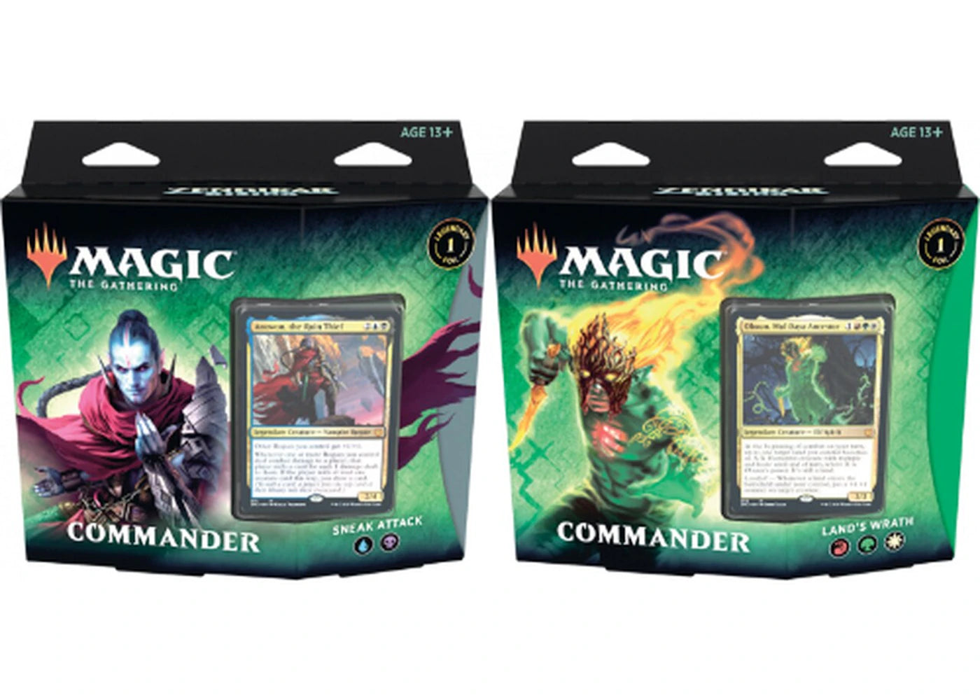 2020 Magic: The Gathering TCG Zendikar Rising Commander Decks Set of 2