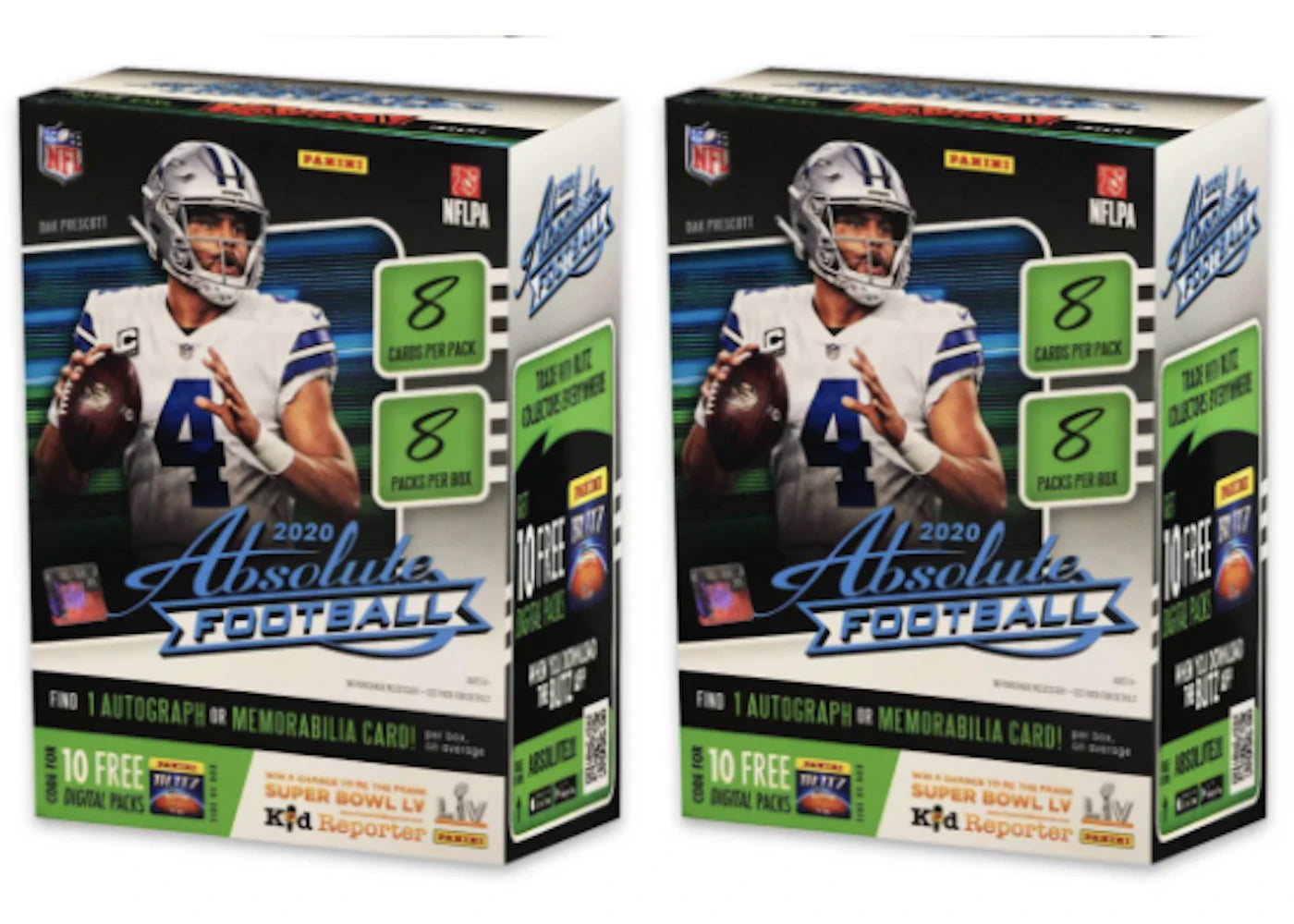 2020 Panini Absolute Football Blaster Box 2x Lot