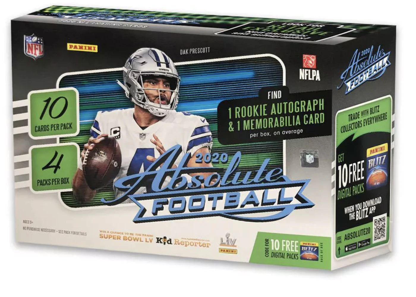 2020 Panini Absolute Football Mega Box 40 ct.