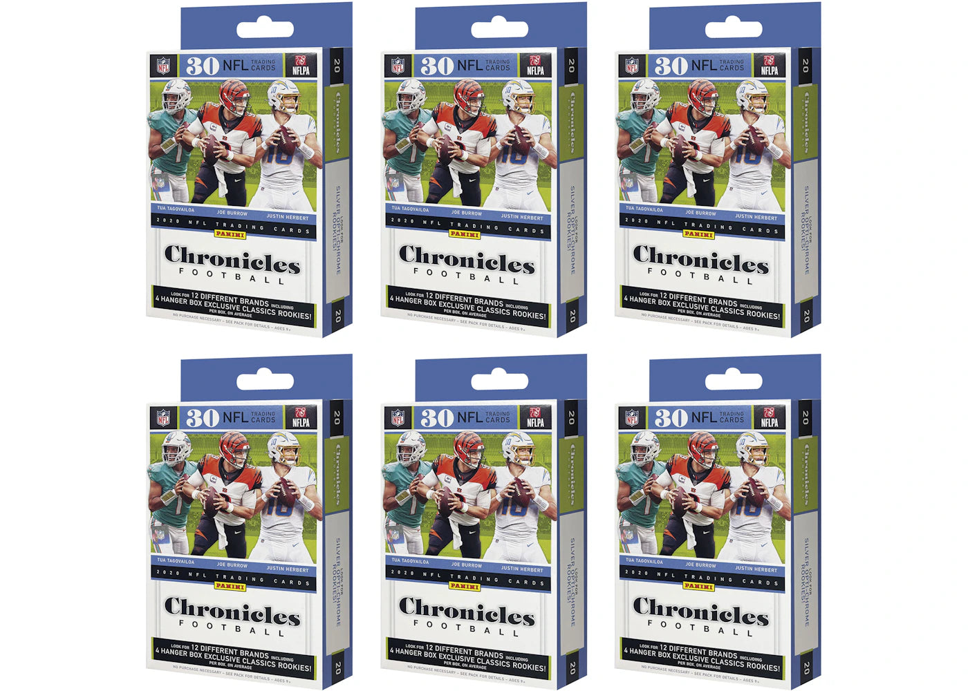 2020 Panini Chronicles Football Hanger Box 6x Lot