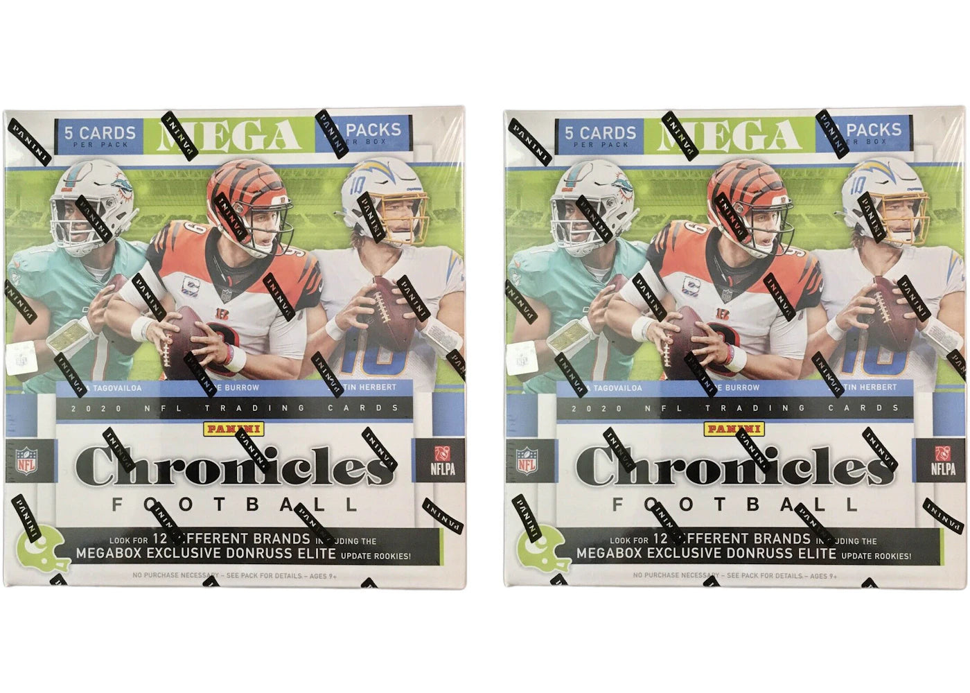 2020 Panini Chronicles Football Donruss Elite Mega Box 2x Lot