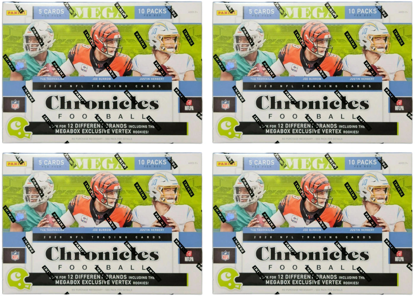 2020 Panini Chronicles Football Vertex Mega Box 4x Lot