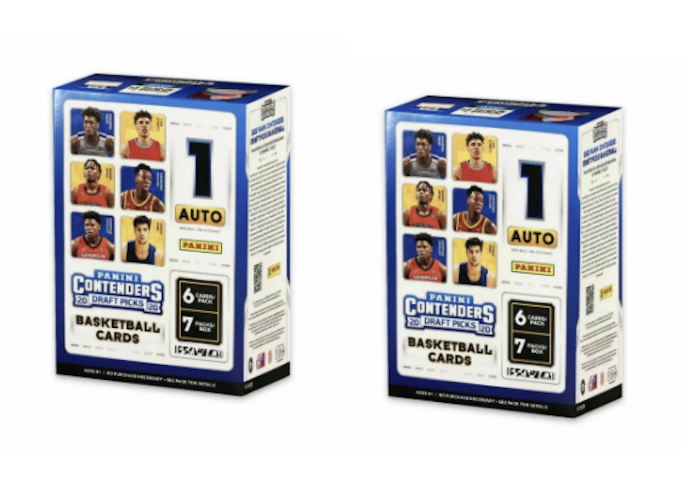 2020 Panini Contenders Draft Picks Basketball Blaster Box 2x Lot