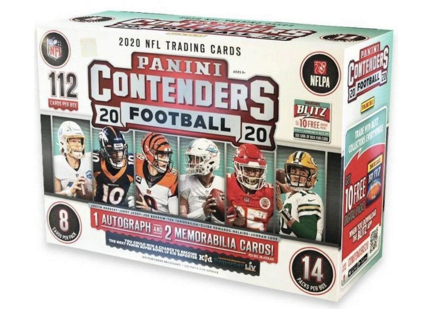 2020 Panini Contenders Football Mega Box (14 Packs)