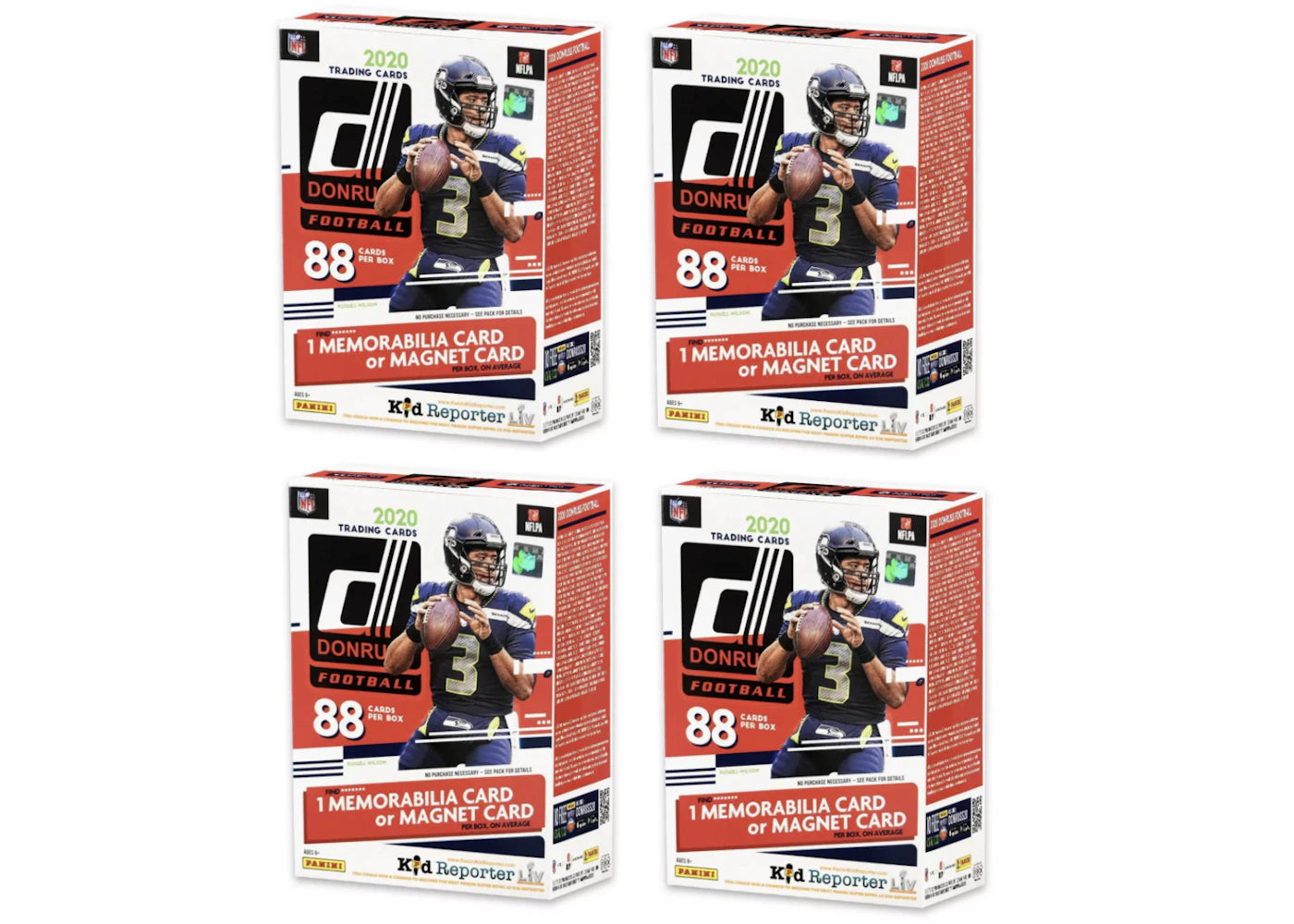 2020 Panini Donruss Football Target Blaster Box 4x Lot
