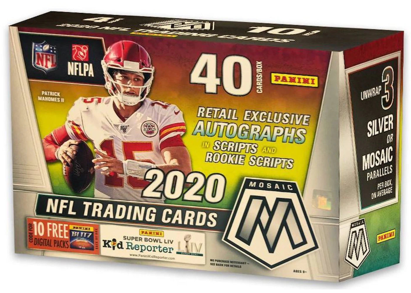 2020 Panini Mosaic Football 40 ct. Mega Box