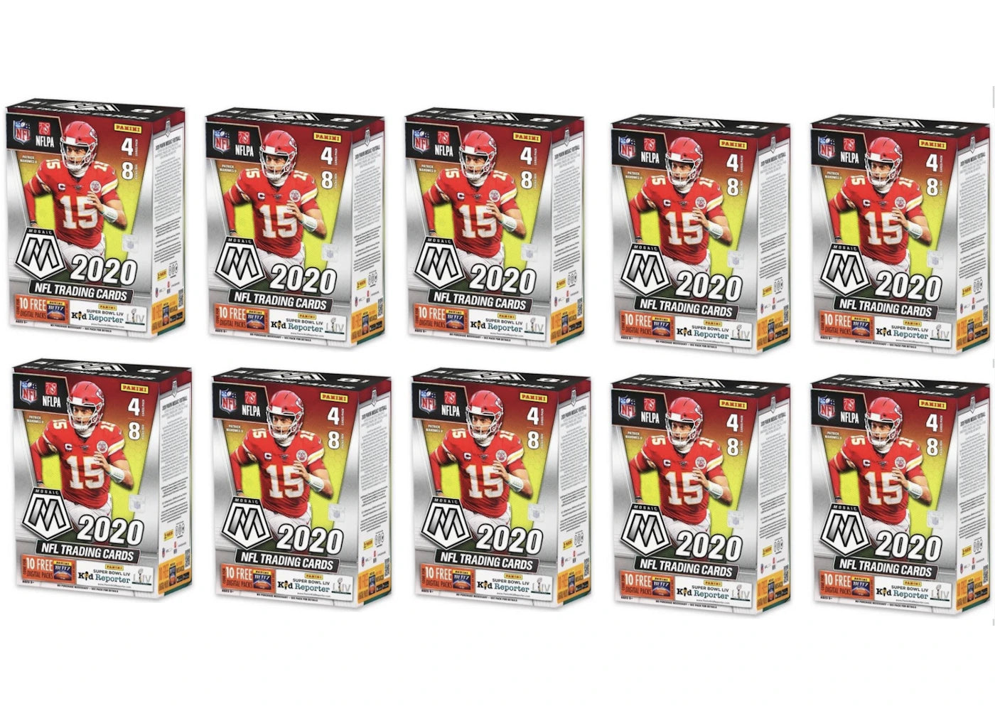 2020 Panini Mosaic Football Blaster Box 10x Lot