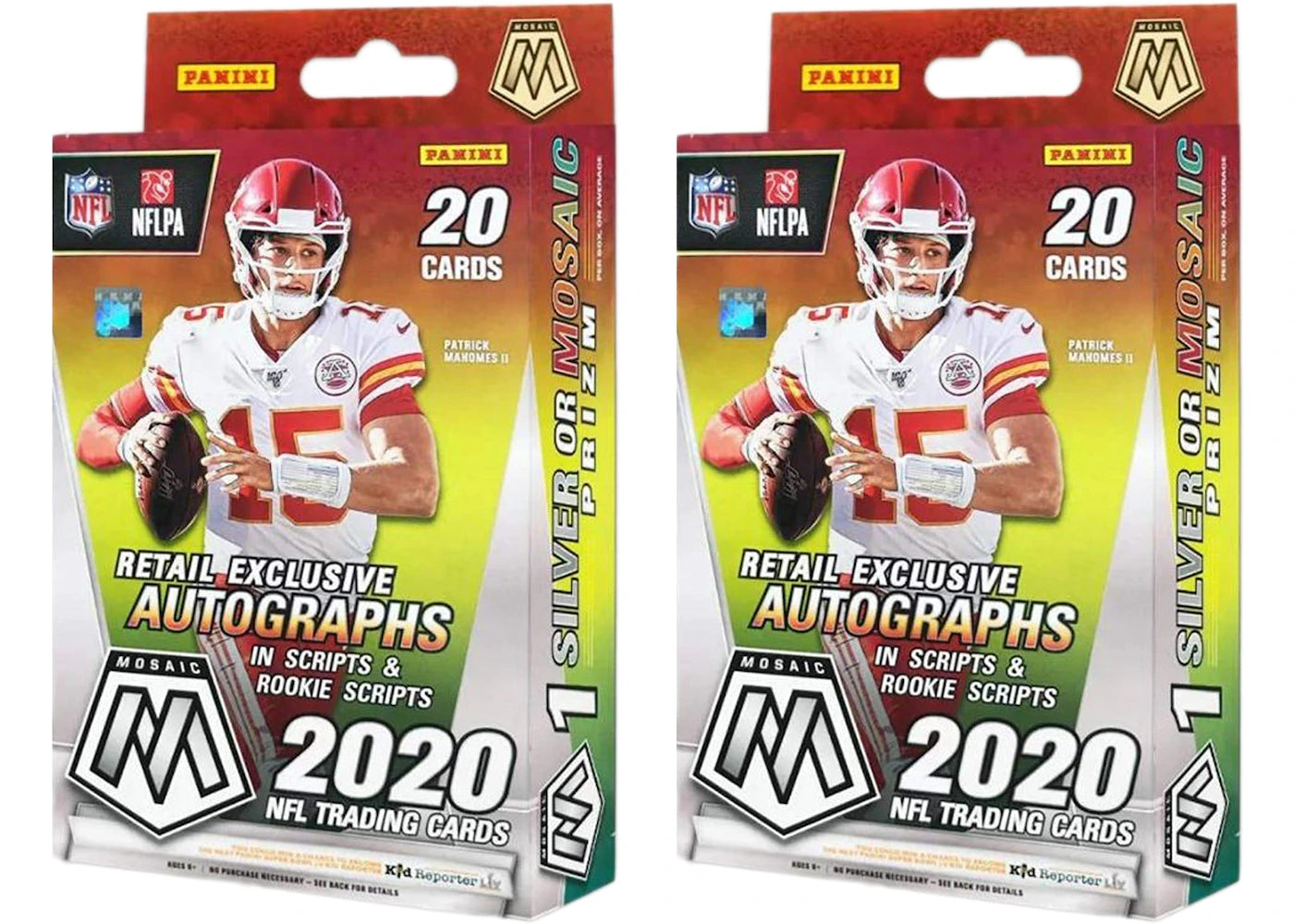 2020 Panini Mosaic Football Hanger Box 2x Lot
