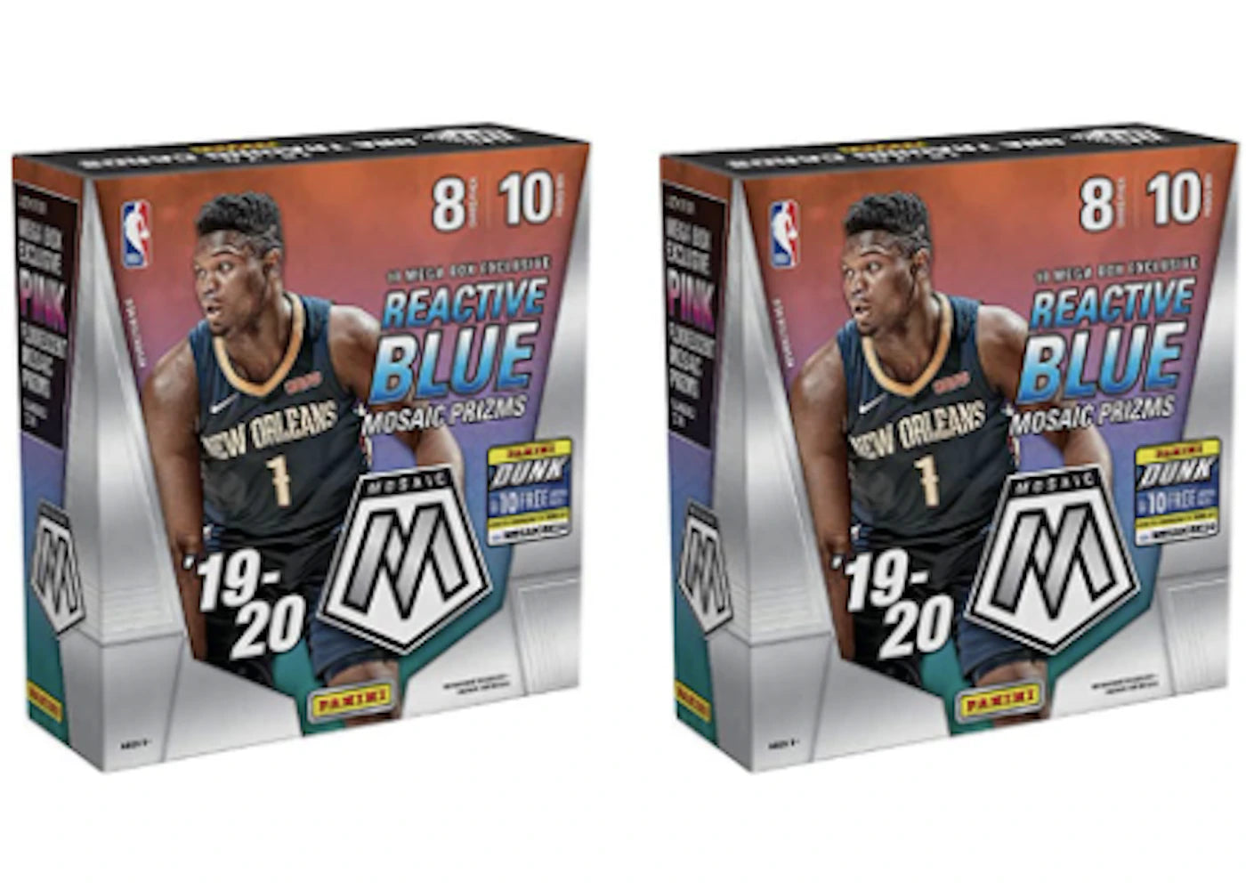 2019-20 Panini Mosaic Basketball Mega Box 2x Lot