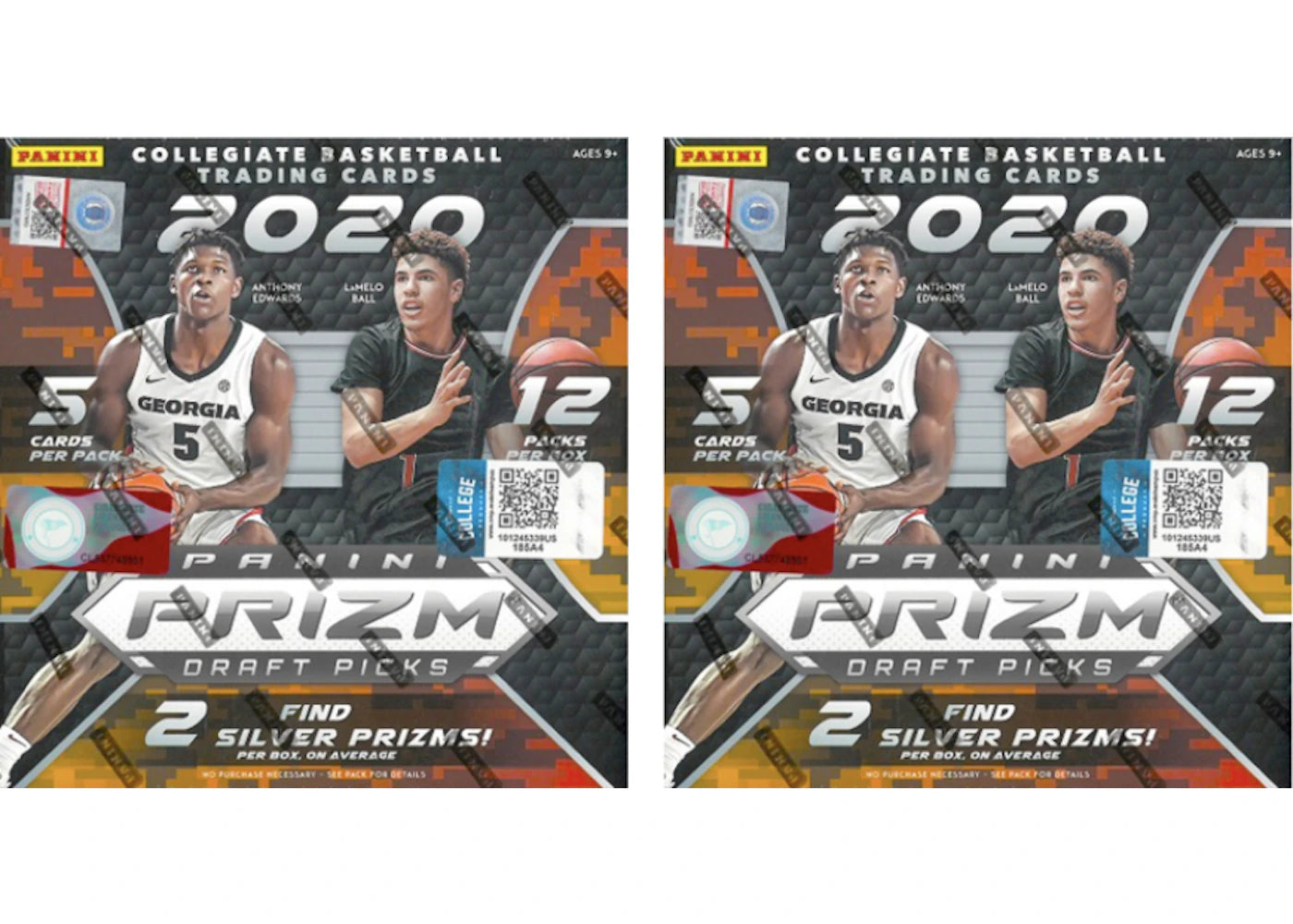 2020 Panini Prizm Draft Picks Basketball Mega Box (Pink Ice Parallels) 2x Lot